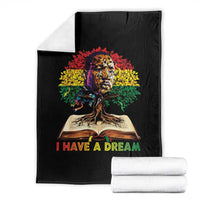 Martin Luther King Jr Throw Blanket Black History Month Melanin African - Wonder Print Shop