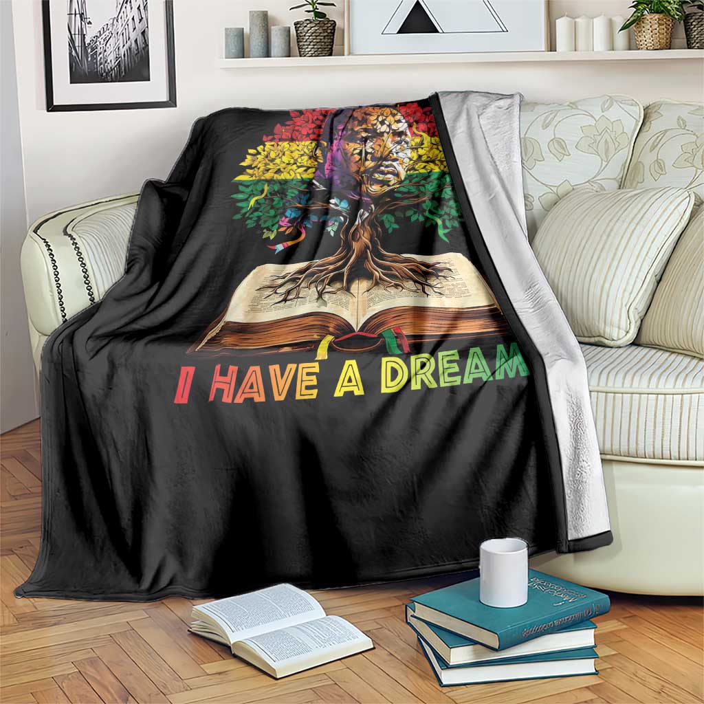 Martin Luther King Jr Throw Blanket Black History Month Melanin African - Wonder Print Shop