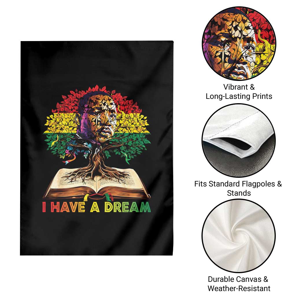 Martin Luther King Jr Garden Flag Black History Month Melanin African - Wonder Print Shop