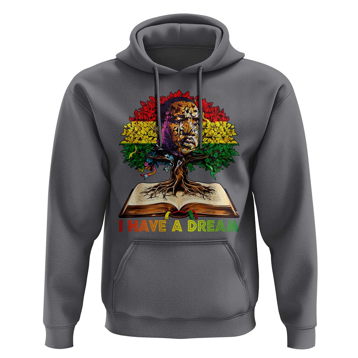 Martin Luther King Jr Hoodie Black History Month Melanin African - Wonder Print Shop