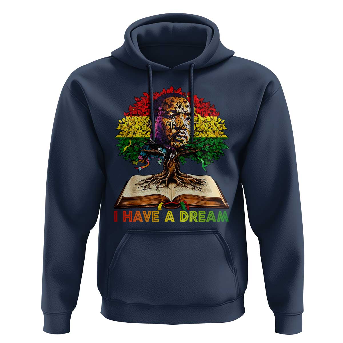 Martin Luther King Jr Hoodie Black History Month Melanin African - Wonder Print Shop