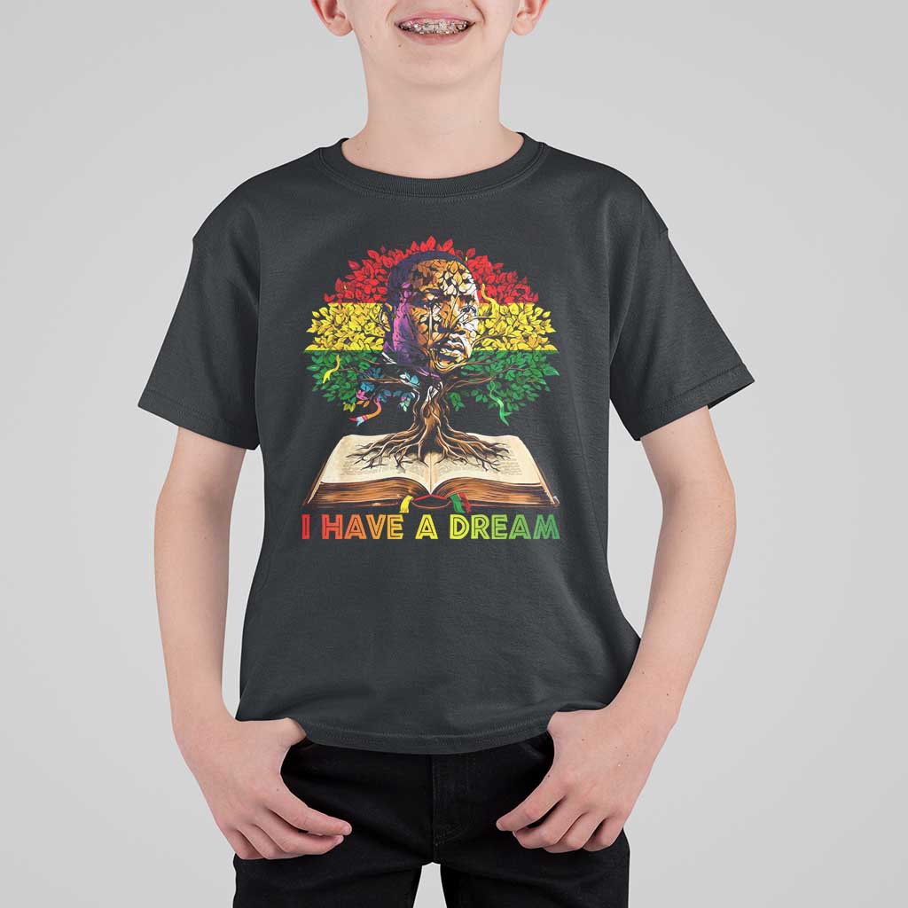 Martin Luther King Jr T Shirt For Kid Black History Month Melanin African - Wonder Print Shop