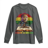 Martin Luther King Jr Long Sleeve Shirt Black History Month Melanin African - Wonder Print Shop