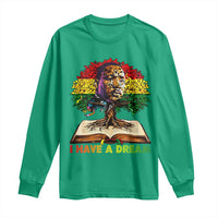 Martin Luther King Jr Long Sleeve Shirt Black History Month Melanin African - Wonder Print Shop