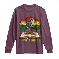 Martin Luther King Jr Long Sleeve Shirt Black History Month Melanin African - Wonder Print Shop