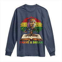 Martin Luther King Jr Long Sleeve Shirt Black History Month Melanin African - Wonder Print Shop