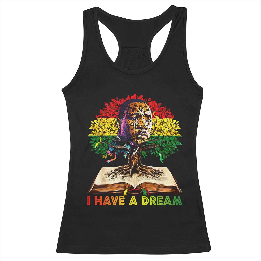 Martin Luther King Jr Racerback Tank Top Black History Month Melanin African - Wonder Print Shop