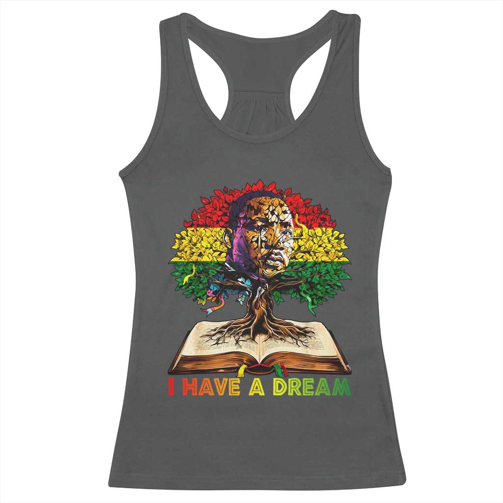 Martin Luther King Jr Racerback Tank Top Black History Month Melanin African - Wonder Print Shop