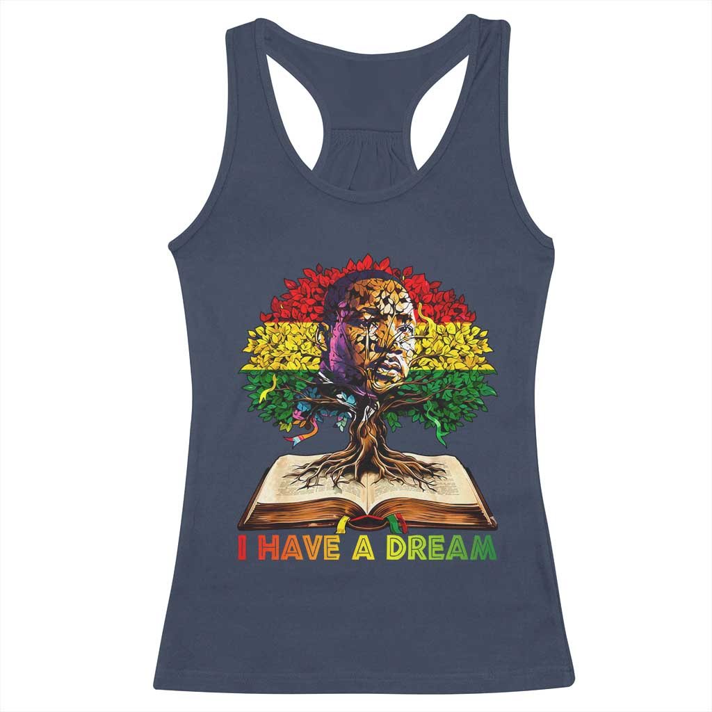 Martin Luther King Jr Racerback Tank Top Black History Month Melanin African - Wonder Print Shop