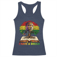 Martin Luther King Jr Racerback Tank Top Black History Month Melanin African - Wonder Print Shop