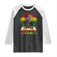 Martin Luther King Jr Raglan Shirt Black History Month Melanin African - Wonder Print Shop