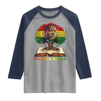 Martin Luther King Jr Raglan Shirt Black History Month Melanin African - Wonder Print Shop