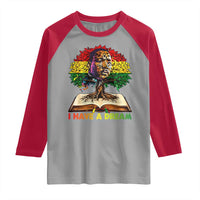 Martin Luther King Jr Raglan Shirt Black History Month Melanin African - Wonder Print Shop
