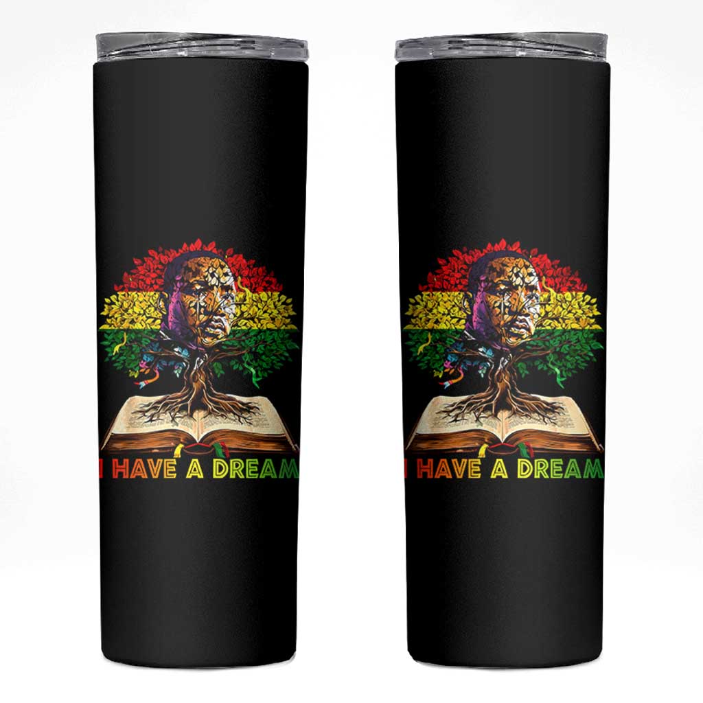 Martin Luther King Jr Skinny Tumbler Black History Month Melanin African - Wonder Print Shop