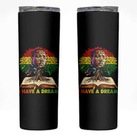 Martin Luther King Jr Skinny Tumbler Black History Month Melanin African - Wonder Print Shop