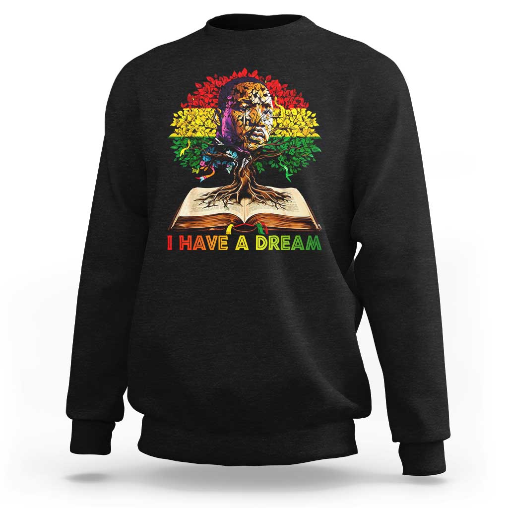 Martin Luther King Jr Sweatshirt Black History Month Melanin African - Wonder Print Shop