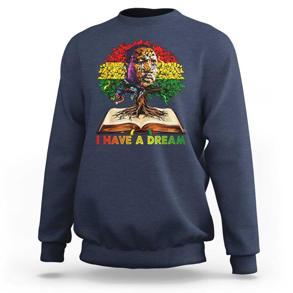 Martin Luther King Jr Sweatshirt Black History Month Melanin African - Wonder Print Shop