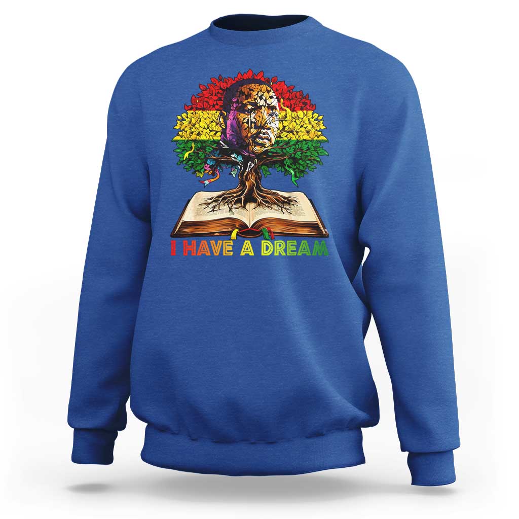 Martin Luther King Jr Sweatshirt Black History Month Melanin African - Wonder Print Shop
