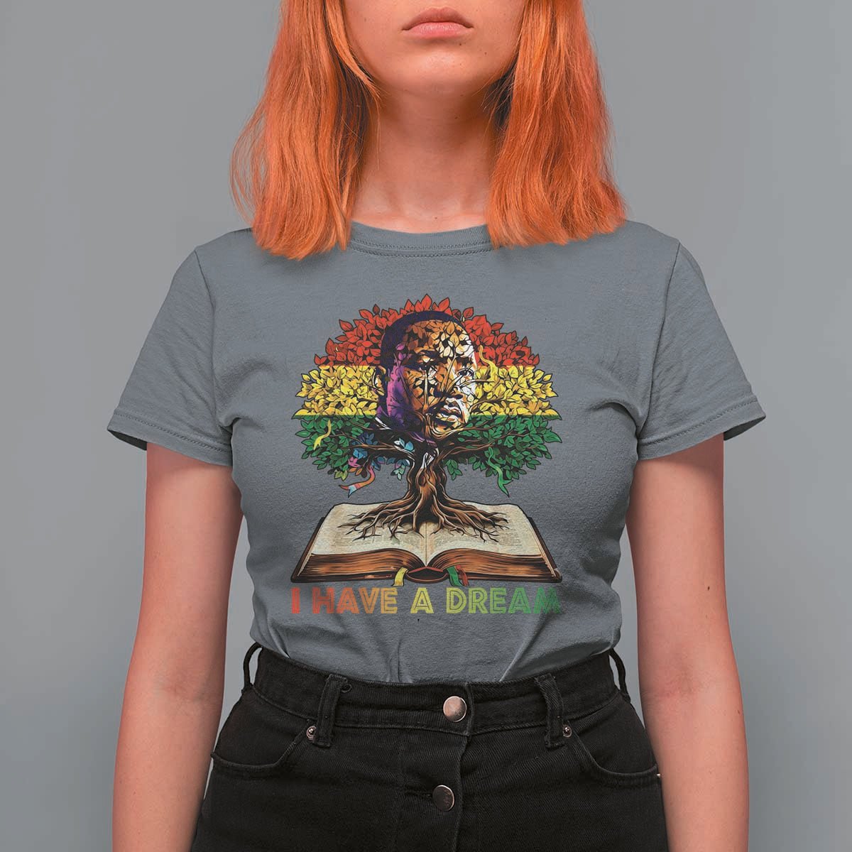 Martin Luther King Jr T Shirt For Women Black History Month Melanin African - Wonder Print Shop
