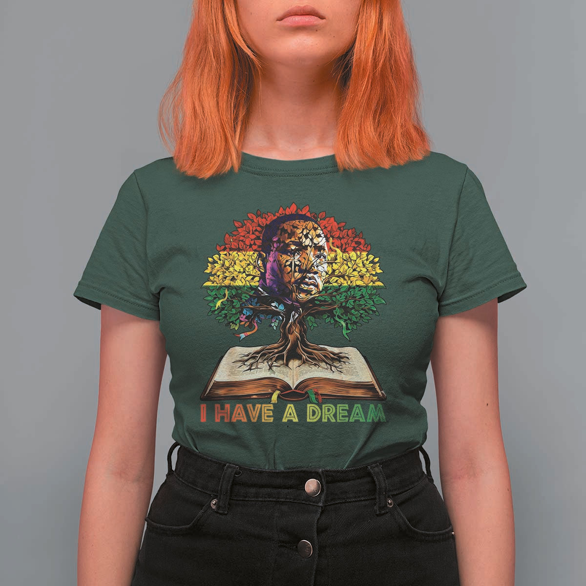 Martin Luther King Jr T Shirt For Women Black History Month Melanin African - Wonder Print Shop