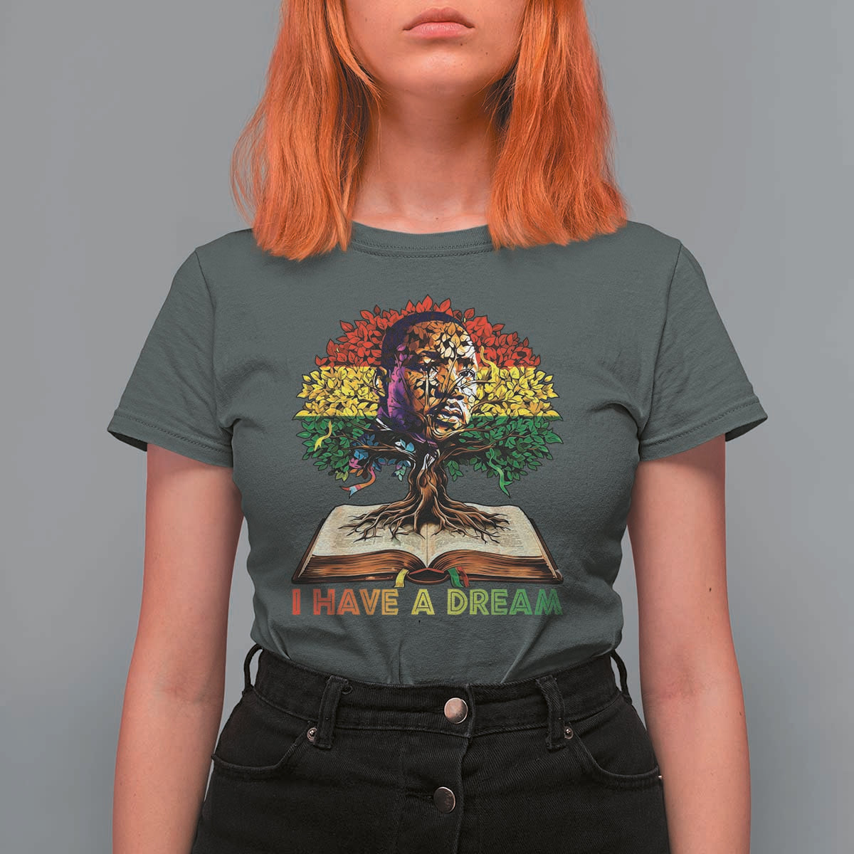Martin Luther King Jr T Shirt For Women Black History Month Melanin African - Wonder Print Shop
