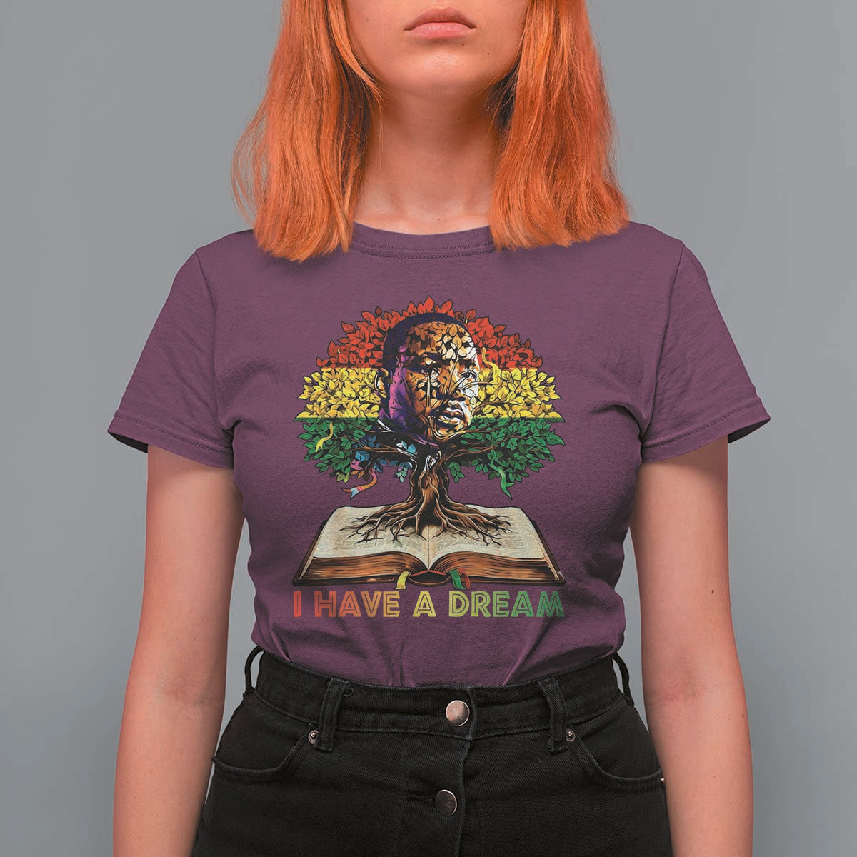 Martin Luther King Jr T Shirt For Women Black History Month Melanin African - Wonder Print Shop