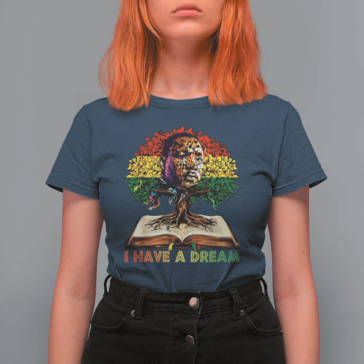 Martin Luther King Jr T Shirt For Women Black History Month Melanin African - Wonder Print Shop