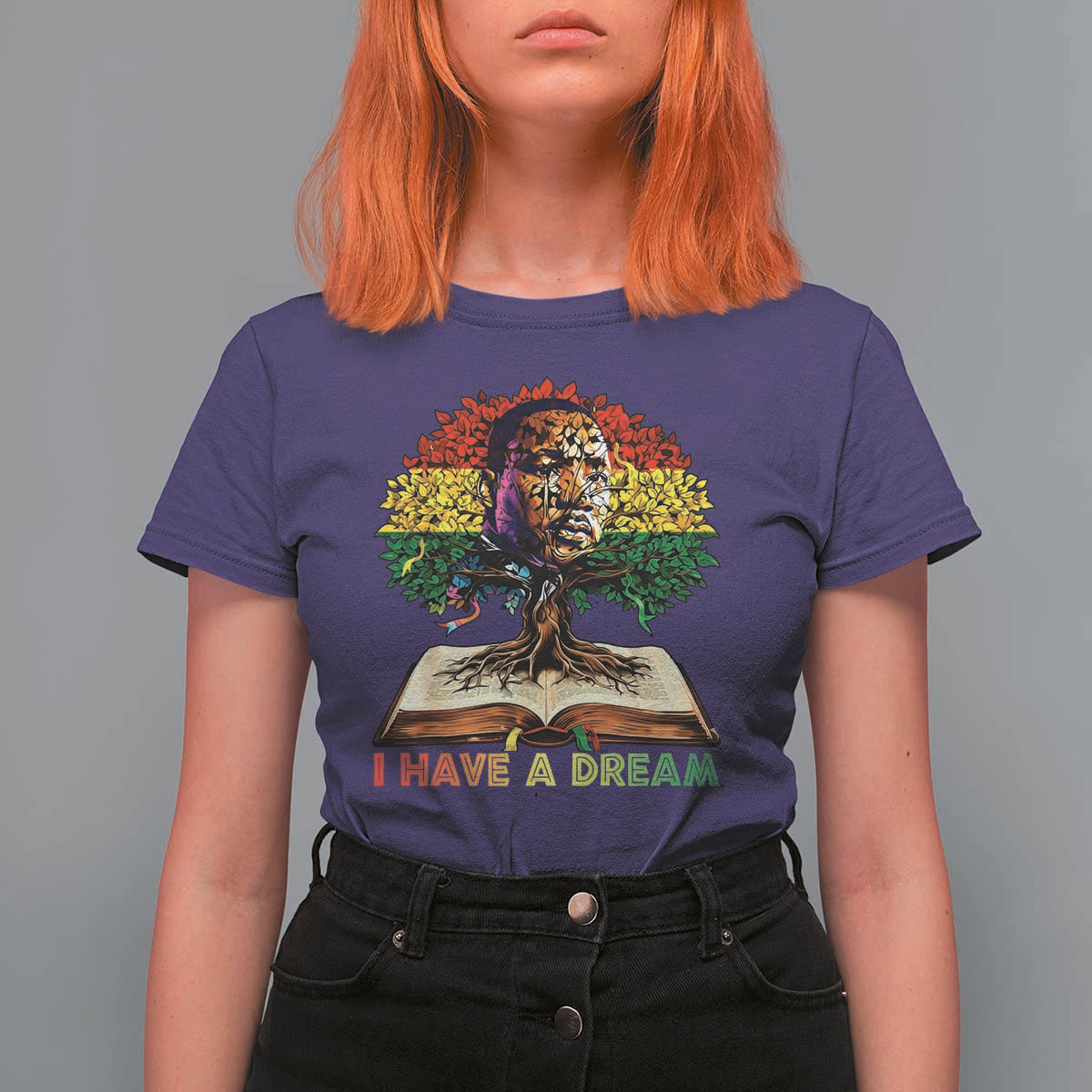 Martin Luther King Jr T Shirt For Women Black History Month Melanin African - Wonder Print Shop