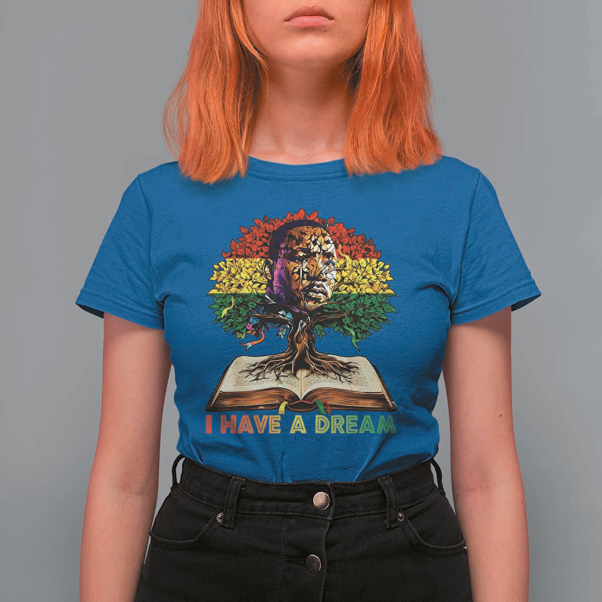 Martin Luther King Jr T Shirt For Women Black History Month Melanin African - Wonder Print Shop