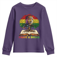 Martin Luther King Jr Youth Sweatshirt Black History Month Melanin African - Wonder Print Shop