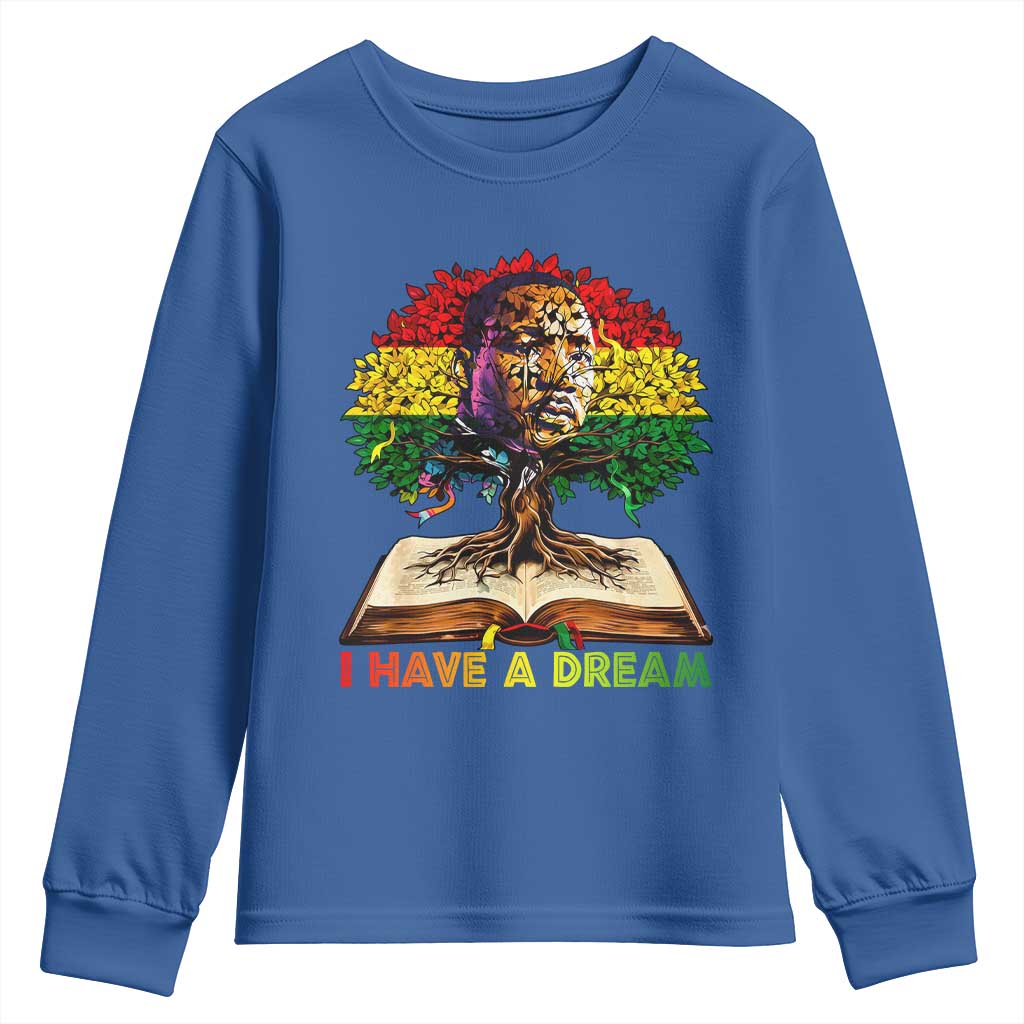 Martin Luther King Jr Youth Sweatshirt Black History Month Melanin African - Wonder Print Shop