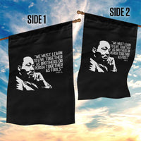 Martin Luther King Jr Garden Flag We Must Learn to Live Together as Brothers MLK Quote - Wonder Print Shop