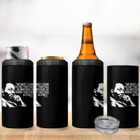 Martin Luther King Jr 4 in 1 Can Cooler Tumbler We Must Learn to Live Together as Brothers MLK Quote - Wonder Print Shop