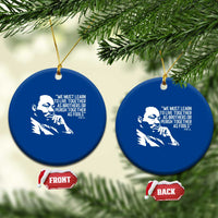 Martin Luther King Jr Ceramic Ornament We Must Learn to Live Together as Brothers MLK Quote - Wonder Print Shop