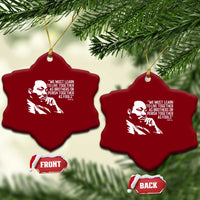 Martin Luther King Jr Ceramic Ornament We Must Learn to Live Together as Brothers MLK Quote - Wonder Print Shop