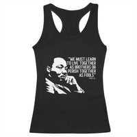 Martin Luther King Jr Racerback Tank Top We Must Learn to Live Together as Brothers MLK Quote - Wonder Print Shop