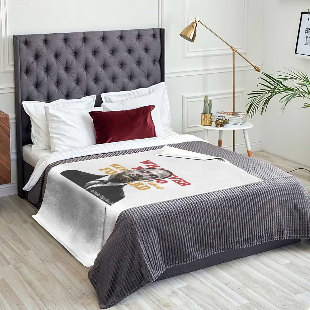 Martin Luther King Jr Throw Blanket Whatever You Do Keep Moving Forward - Wonder Print Shop