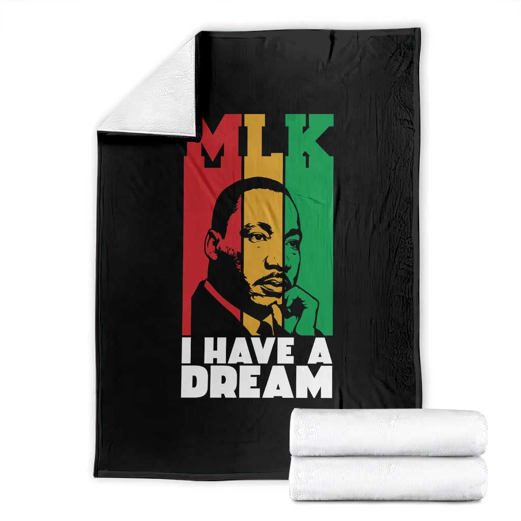 Martin Luther King Jr Throw Blanket I Have Dream MLK Quote - Wonder Print Shop