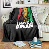 Martin Luther King Jr Throw Blanket I Have Dream MLK Quote - Wonder Print Shop