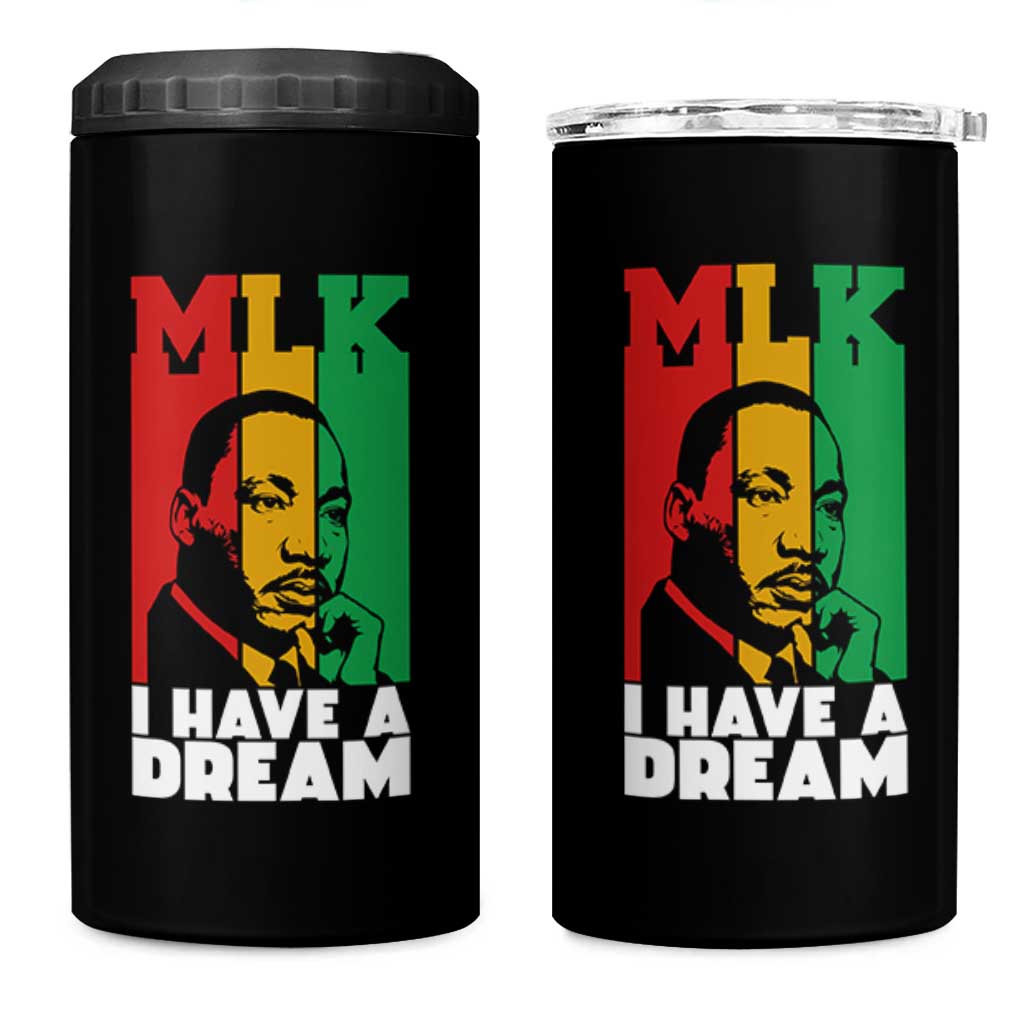Martin Luther King Jr 4 in 1 Can Cooler Tumbler I Have Dream MLK Quote - Wonder Print Shop