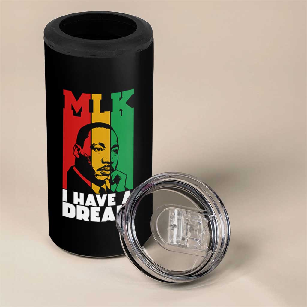 Martin Luther King Jr 4 in 1 Can Cooler Tumbler I Have Dream MLK Quote - Wonder Print Shop