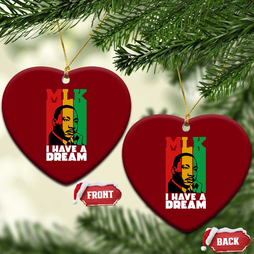 Martin Luther King Jr Ceramic Ornament I Have Dream MLK Quote - Wonder Print Shop