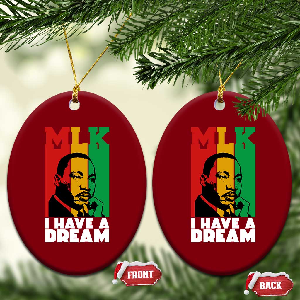 Martin Luther King Jr Ceramic Ornament I Have Dream MLK Quote - Wonder Print Shop