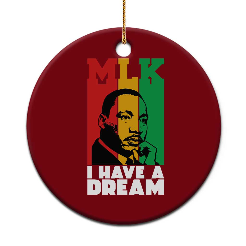Martin Luther King Jr Ceramic Ornament I Have Dream MLK Quote - Wonder Print Shop