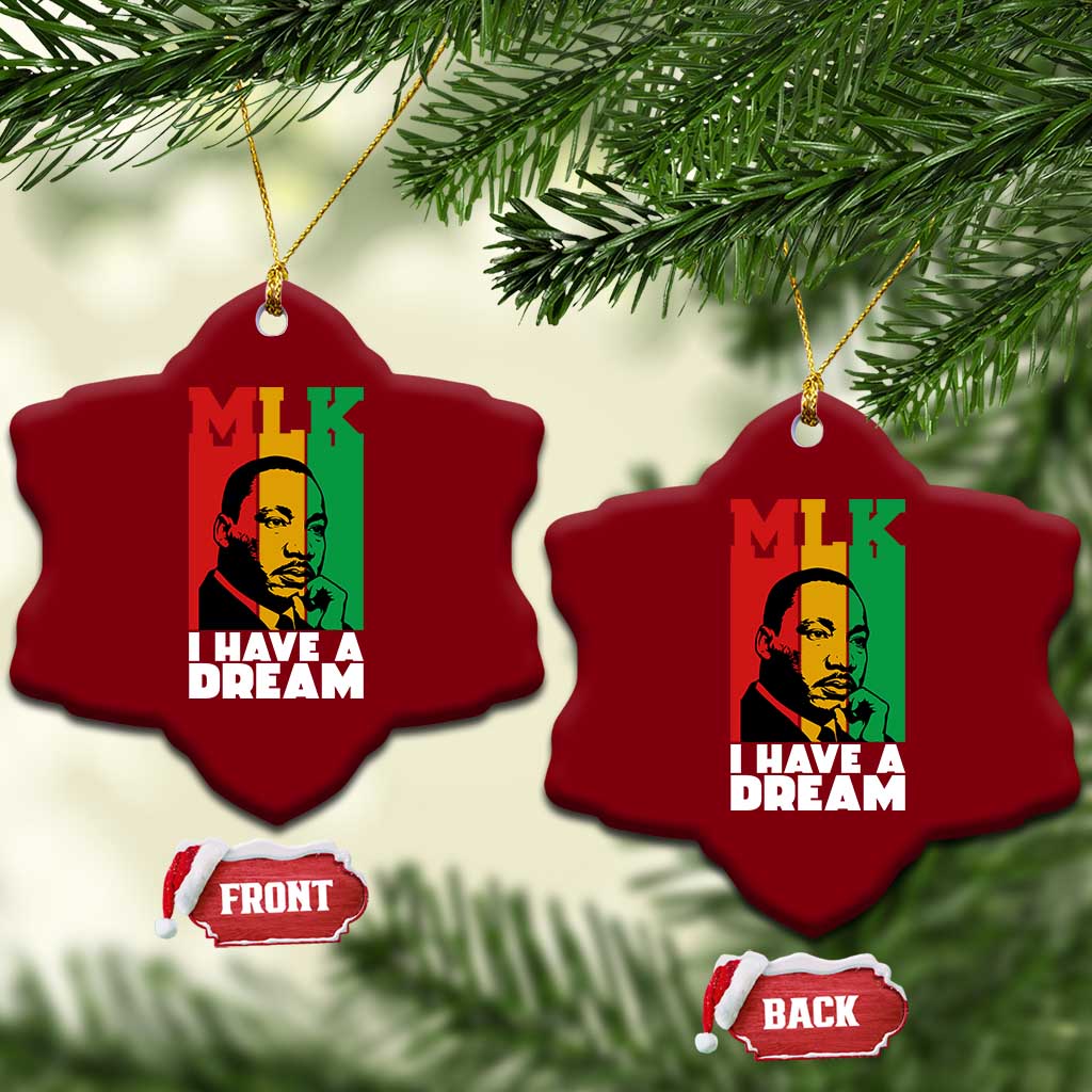 Martin Luther King Jr Ceramic Ornament I Have Dream MLK Quote - Wonder Print Shop