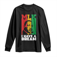 Martin Luther King Jr Long Sleeve Shirt I Have Dream MLK Quote - Wonder Print Shop