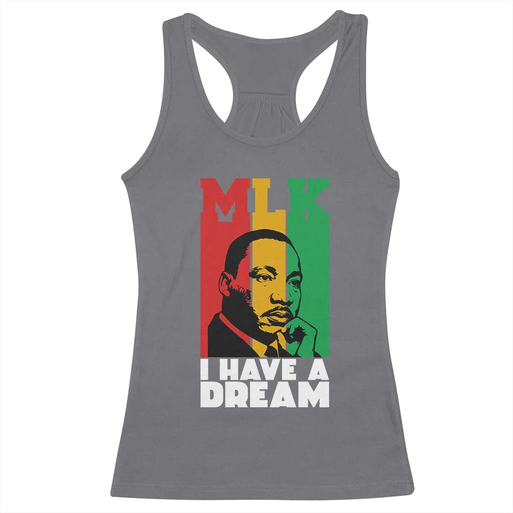 Martin Luther King Jr Racerback Tank Top I Have Dream MLK Quote - Wonder Print Shop