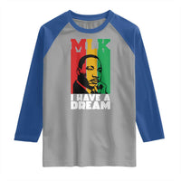 Martin Luther King Jr Raglan Shirt I Have Dream MLK Quote - Wonder Print Shop