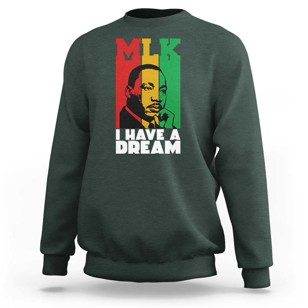 Martin Luther King Jr Sweatshirt I Have Dream MLK Quote - Wonder Print Shop