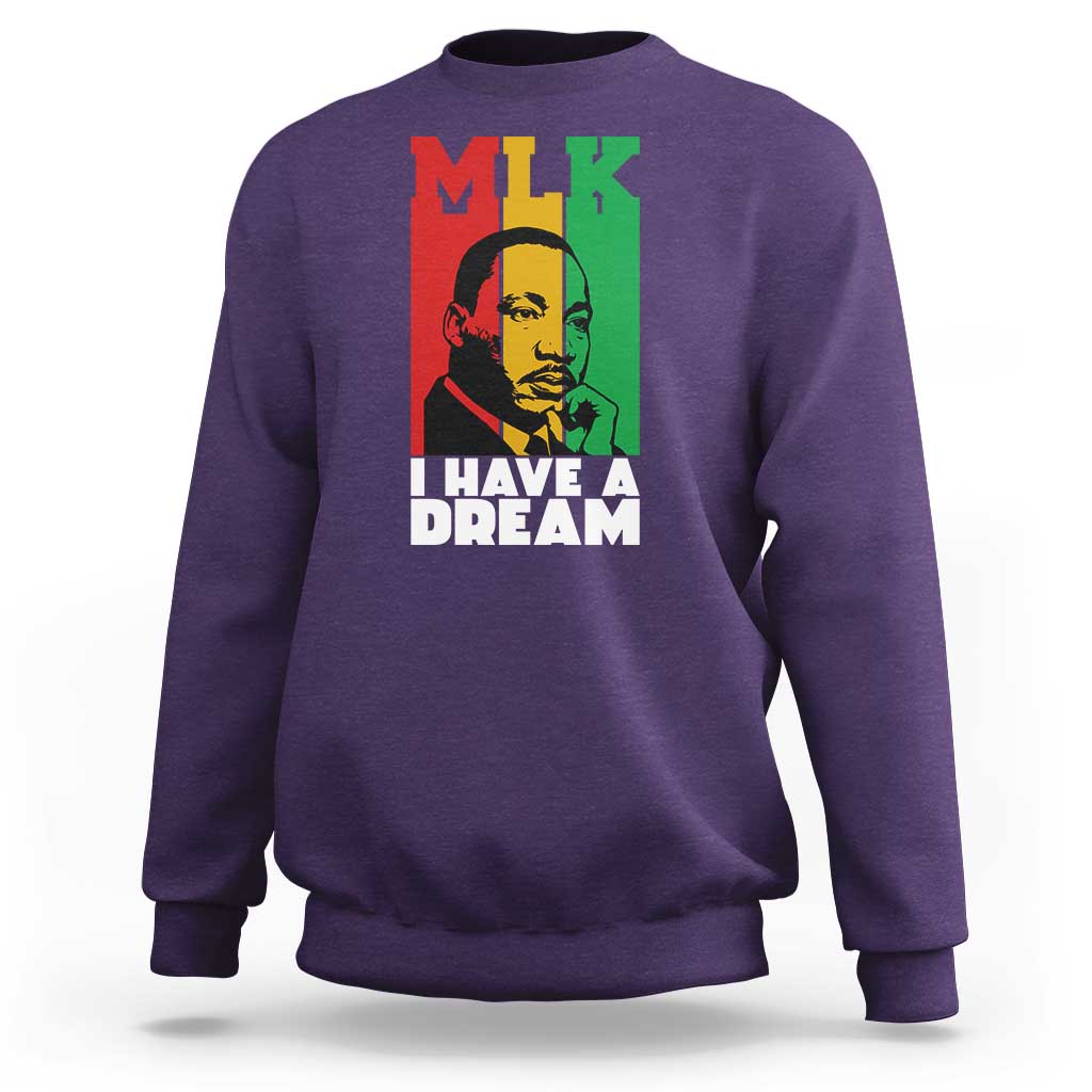Martin Luther King Jr Sweatshirt I Have Dream MLK Quote - Wonder Print Shop